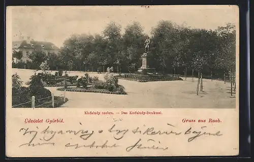 AK Györ, Kisfaludy szobra