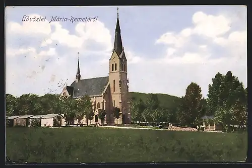 AK Mária-Remeté, Blick auf die Kirche