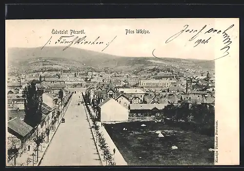 AK Pécs, Pécs látképe