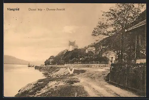AK Visegrád, Blick auf die Donau