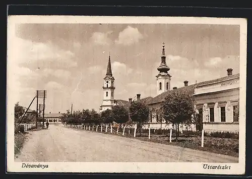 AK Dévaványa, Utcarészlet