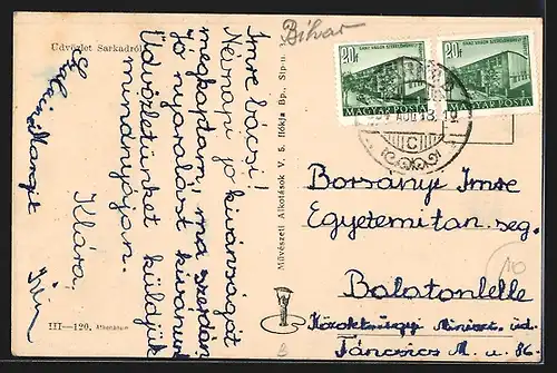 AK Sarkad, Ortspartie mit Geschäften