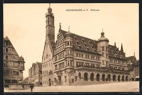AK Rothenburg o. T., das Rathaus