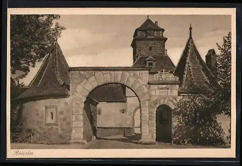 AK Rothenburg o. T., vor dem Rödertor