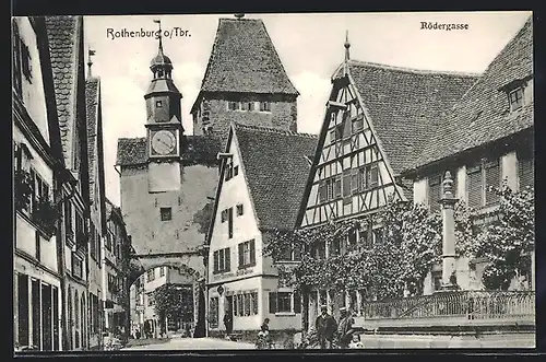 AK Rothenburg o. T., Gasthaus, Stadttor