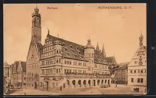 AK Rothenburg o. T., das Rathaus