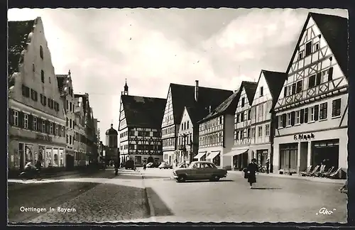 AK Oettingen in Bayern, auf dem Marktplatz