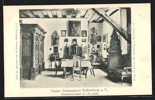 AK Rothenburg o. T., im historischen Ortsmuseum