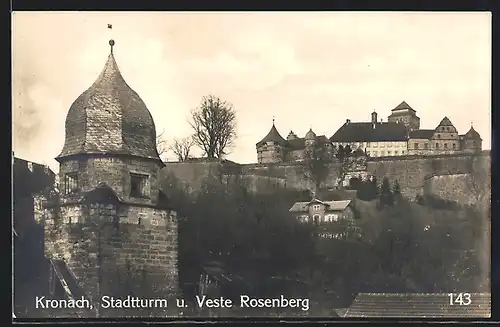 AK Kronach, Stadtturm und Veste Rosenberg