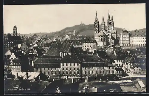 AK Bamberg, Blick auf die Altstadt