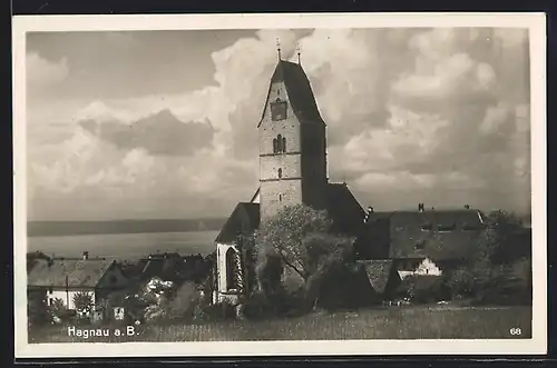 AK Hagnau, Ortspartie an der Kirche