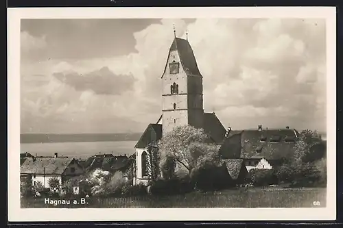 AK Hagnau, Ortspartie an der Kirche