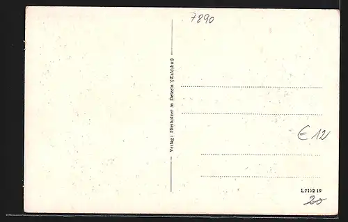 AK Detzeln im Steinatal, Ortsansicht aus der Ferne