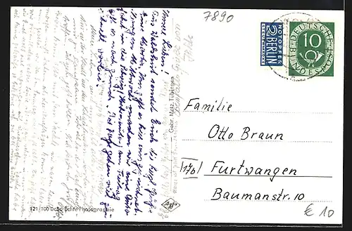 AK Waldshut / Hochrhein, Partie in der Kaiserstrasse mit Geschäften