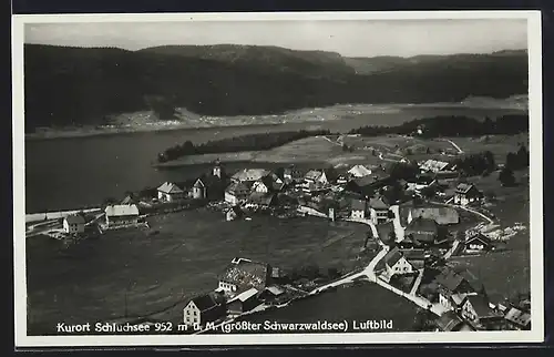 AK Schluchsee, Ortsansicht vom Flugzeug aus