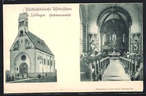 AK Löffingen /Schwarzwald, Wallfahrtskirche Witterschnee, Innenansicht