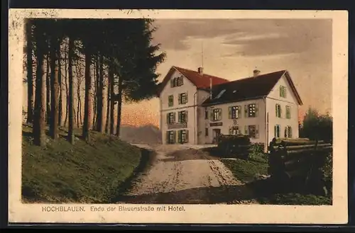 AK Hochblauen b. Badenweiler, Hotel in der Blauenstrasse