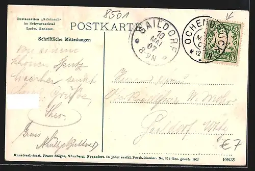 AK Gsteinach /Schwarzachtal, Rastaurant am Wehr