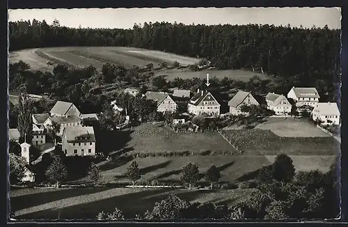 AK Spesshardt /Kr. Calw /Schwarzwald, Ortspartie mit Pension Kugele