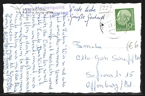 AK Ainring /Obb., Ortspartie mit Kirche