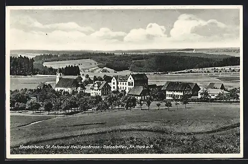 AK Salzstetten, Ortsansicht mit Knabenheim St. Antonius