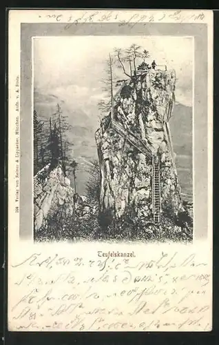 AK Kufstein, Blick auf Teufelskanzel