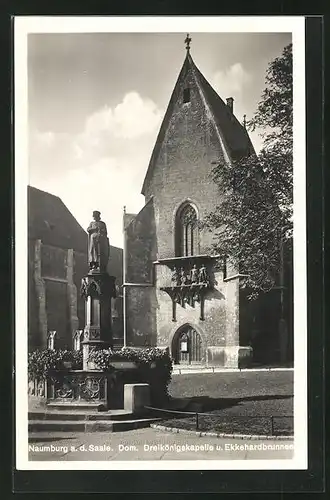 AK Naumburg a. d. Saale, Dom, Dreikönigskapelle u. Ekkehardbrunnen