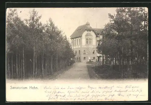 AK Mönchengladbach-Hehn, Teilansicht vom Sanatorium