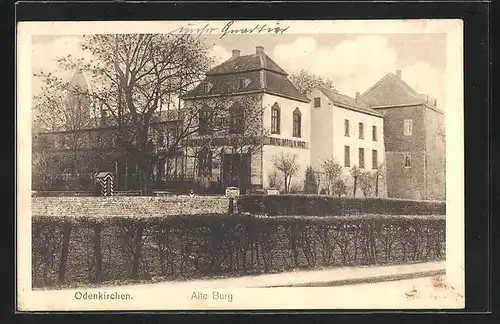 AK Odenkirchen, Blick zum Burghotel von H. Vogt