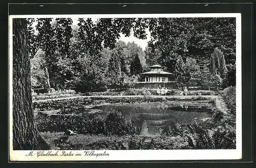 AK M.-Gladbach, Partie am Volksgarten