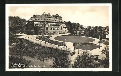 AK M.-Gladbach, Kaiser-Friedrich-Halle Vorderansicht