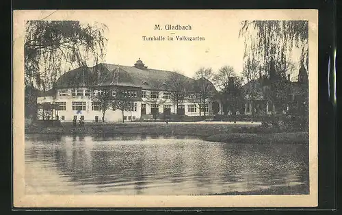 AK M.-Gladbach, Turnhalle im Volksgarten