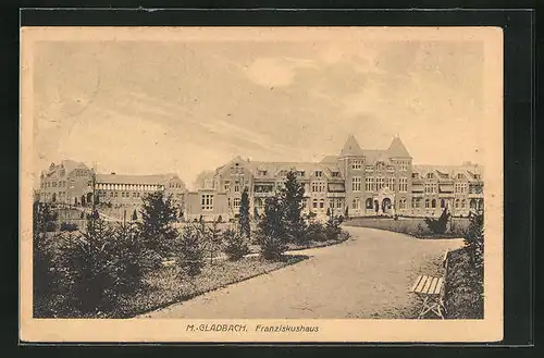AK M.-Gladbach, Blick nach dem Franziskushaus
