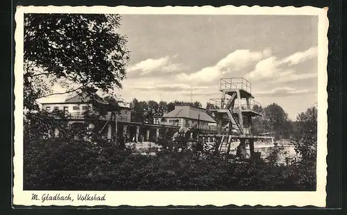 AK Mönchengladbach, Blick auf das Volksbad