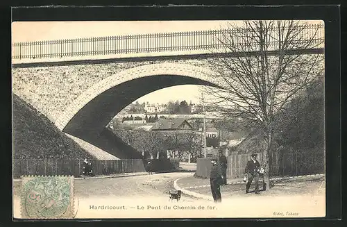 AK Hardricourt, Le Pont du Chemin de fer