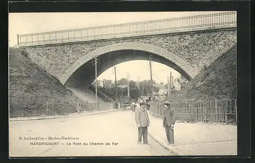 AK Hardricourt, Le Pont du Chemin de Fer