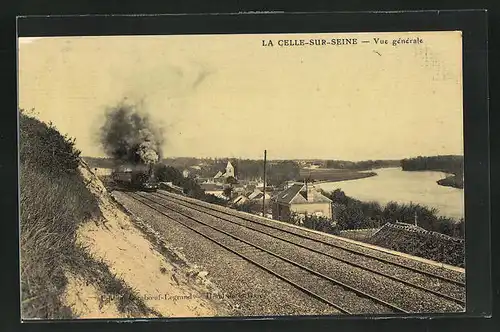 AK La Celle-sur-Seine, Vue générale