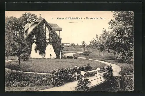 AK Mermeray, Moulin - Un coin du Parc