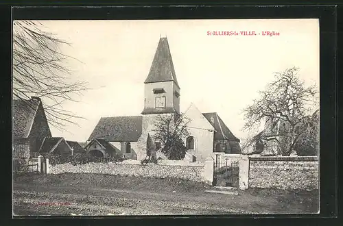AK St-Illiers-la-Ville, L`Eglise, Kirche