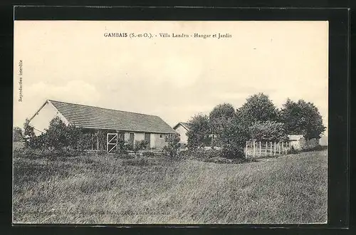 AK Gambais, Villa Landru - Hangar et Jardin