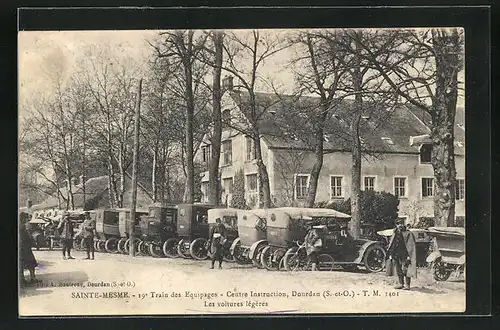 AK Saint-Mesme, 19. Train des Equipages, Les voitures légères