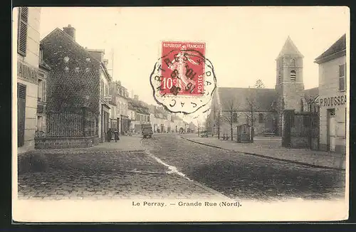 AK Le-Perray, Grande Rue (Nord)