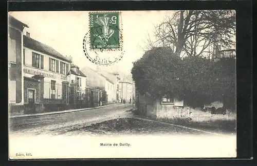 AK Bailly, Rue et Mairie de Bailly