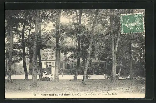 AK Verneuile-sur-Seine, La Galette das les Bois