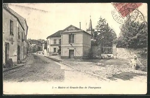 AK Fourqueux, Mairie et Grande-Rue