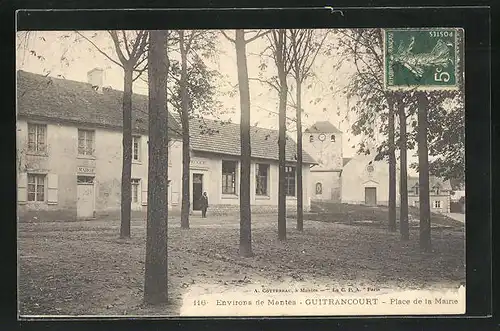 AK Guitrancourt, Place de la Mairie