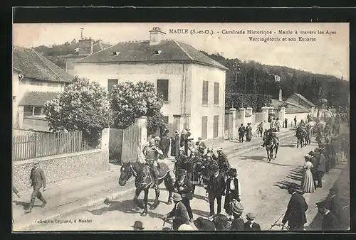 AK Maule, Cavalcade Historique, Maule à travers les Ages, Vercingétorix et son Escorte