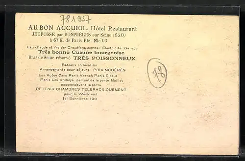 AK Jeufosse, Hotel-Restaurant Au Bon Accueil