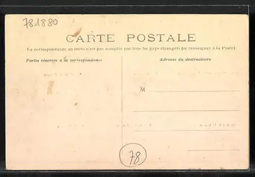 AK Houilles, Inondations Janvier 1910, Rue de Nanterre, Rue de l`Ouest