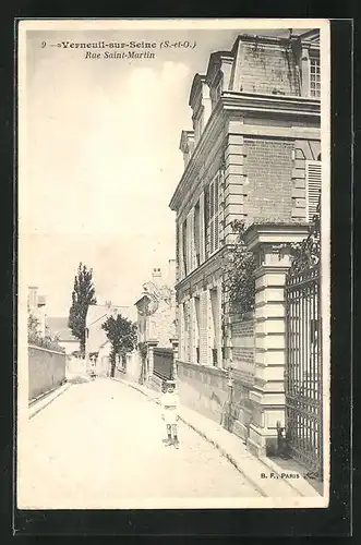 AK Verneuil-sur-Seine, Rue Saint-Martin